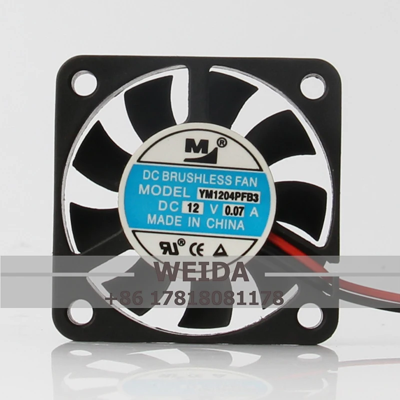 YM1204PFB3 чехол вентилятор для Yimeng 40x40x10 мм 12 В 4010 а 4 см YM1204PFB3 супер тихий двойной шар большой объем воздуха охлаждающий вентилятор