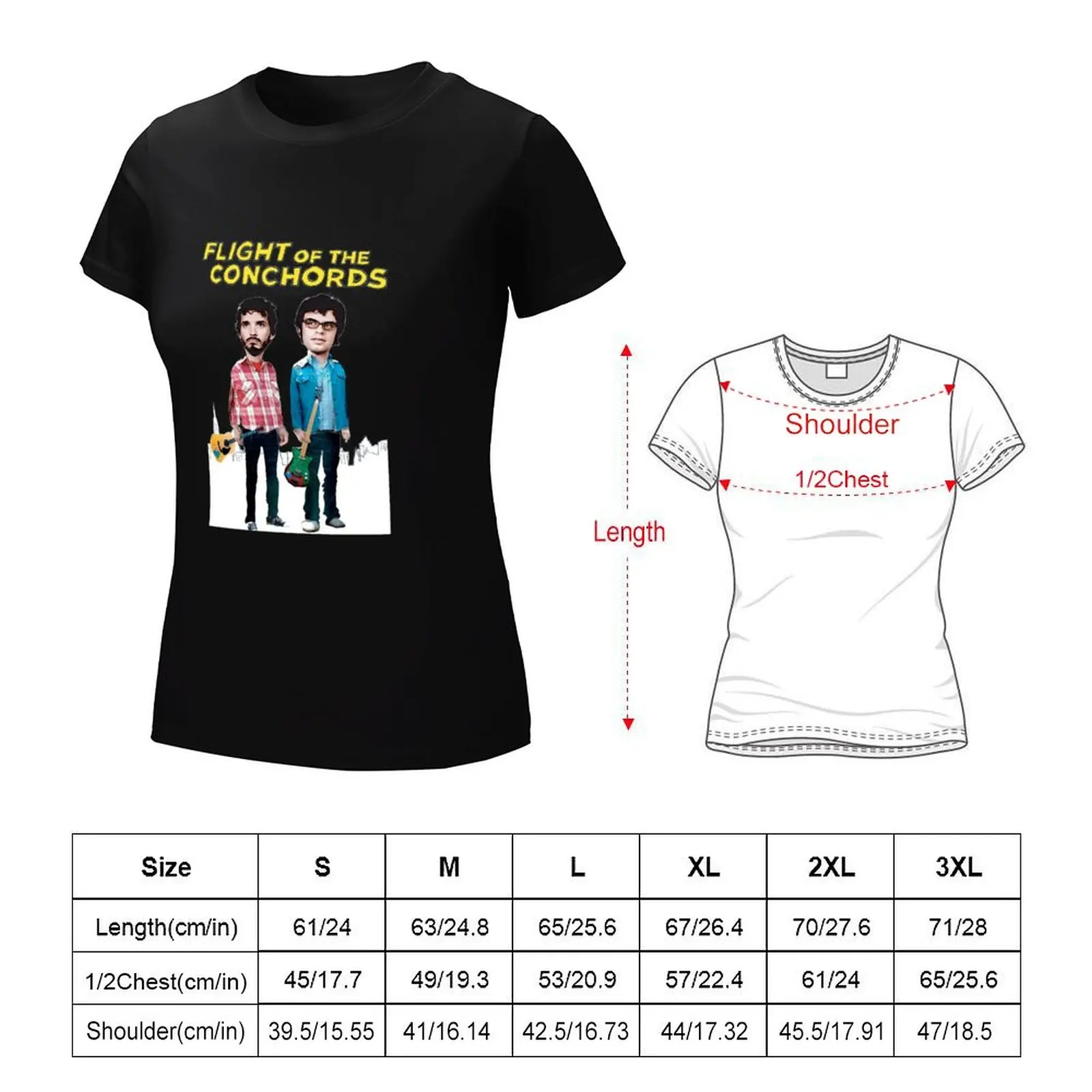 Футболка с надписью Flight Of The Conchords Простые Летние топы женские футболки