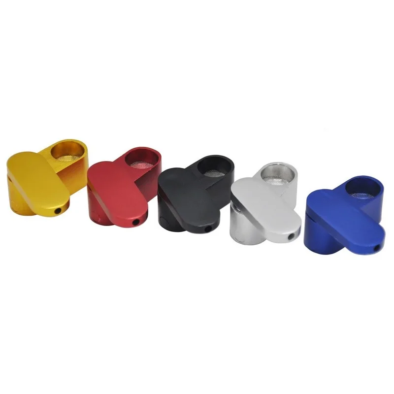 

1PC Box Smoke Metal Foldable Tobacco Pipe Rotation Portable Creative Smoking Pipe Herb Tobacco Pipes Narguile Gift Grinder