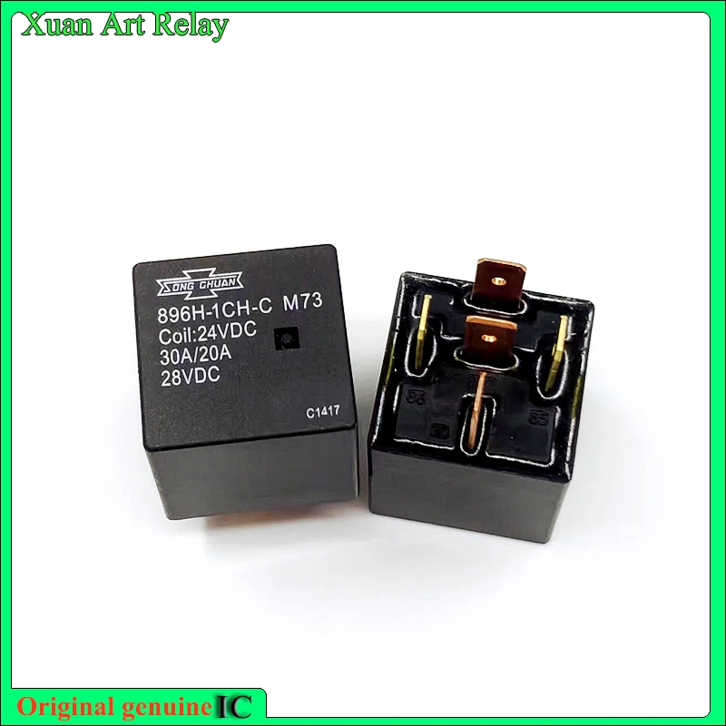 

2pcs/lot 100% original genuine relay: 896H-1CH-C M73 24VDC 30A 5pins