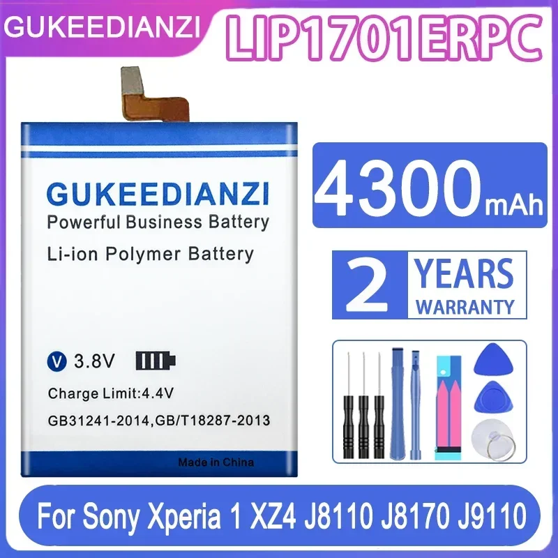 GUKEEDIANZI LIP1701ERPC 4300 мАч аккумулятор для Sony Xperia 1 Xperia1 XZ4 J8110 J8170 J9110 J9150 SOV40 аккумуляторы