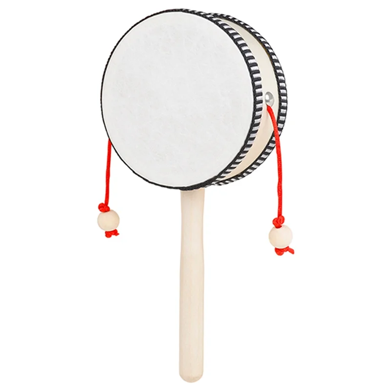 Деревянный барабан-погремушка ручной работы оборудование для раннего обучения