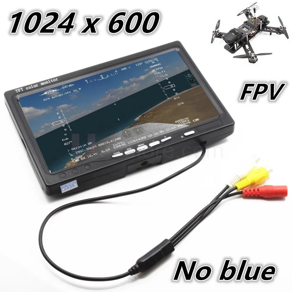 FPVKING 7-дюймовый TFT ЖК-монитор FPV видеоэкран для радиоуправляемых самолетов дронов