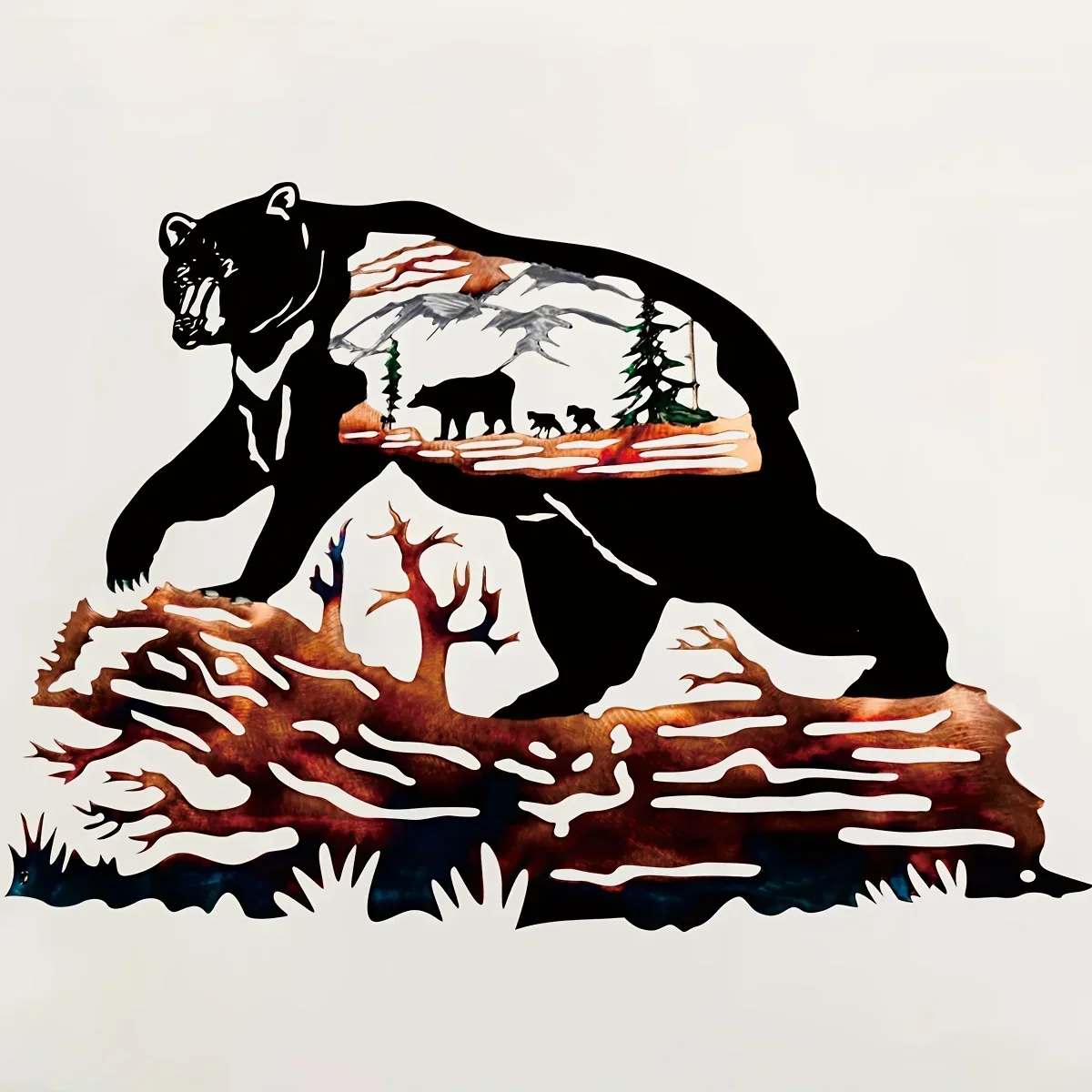 Hello Young металлический домашний декор медведь металлическое украшение для стен