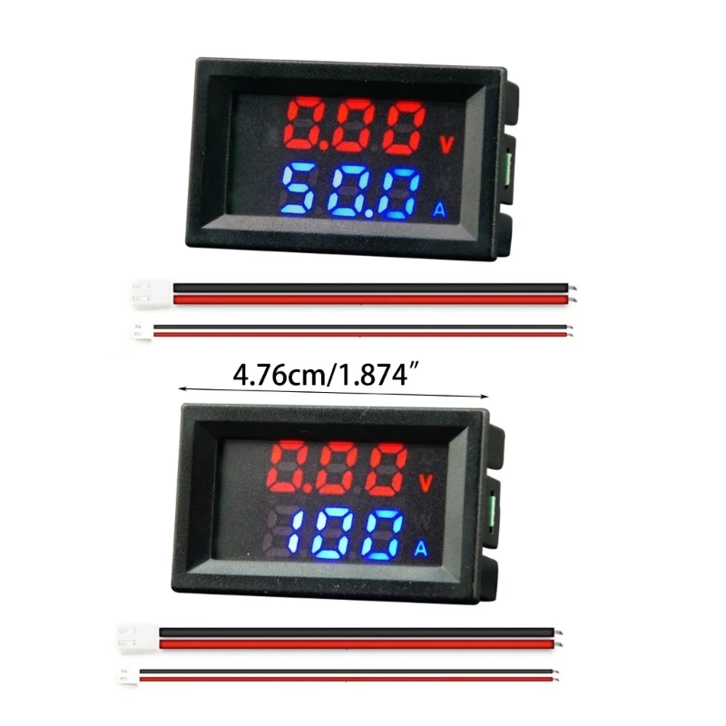 6-120V 50A / 100A Voltage Current Tester Monitor Amp Volt LED Digital Detector T5UC images - 6