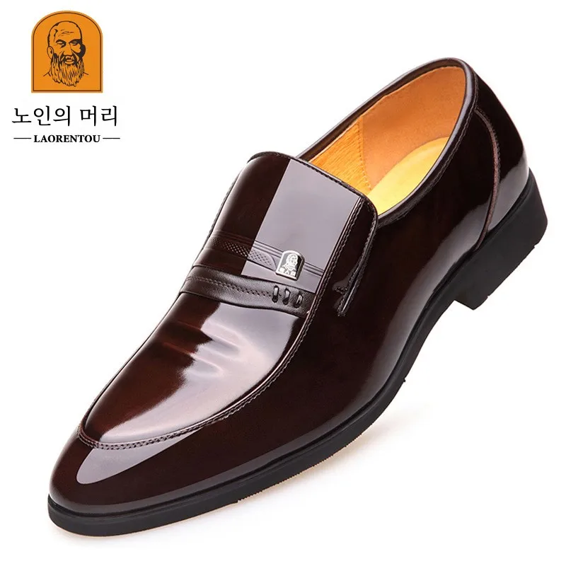 Голова старика натуральные товары кожаная обувь мужская из натуральной кожи с