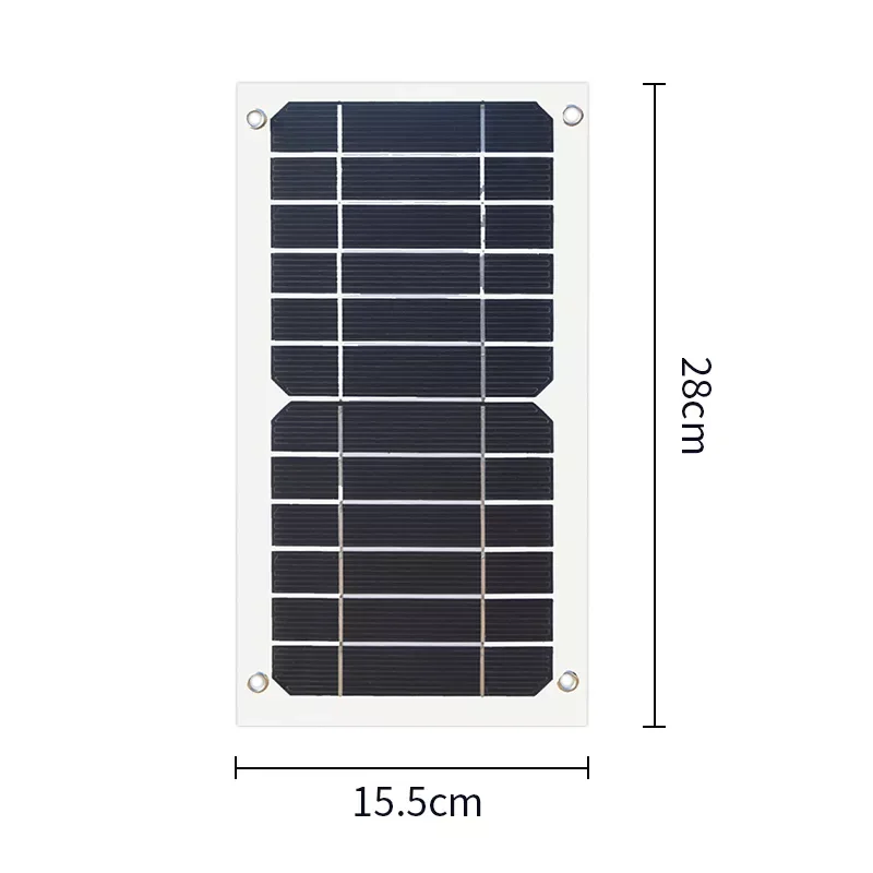 

20235W Solar Charger Flexible Solar Panel 5V 1A USB Output Solar Power Charging For Outdoor Camping Mobile Phone USB-charged Dev