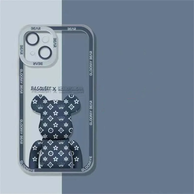 

Чехол Bear для Apple 13 мобильный телефон, чехол для iphone12, чехол с защитой от падения, 11promax transparent XR/XS, для мужчин и женщин