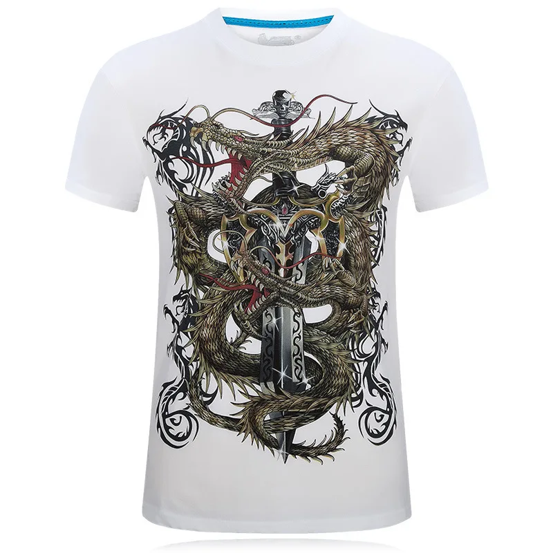 

Футболка мужская с креативным дизайном, хлопковая простая тенниска с принтом пересекающихся линий, брендовая майка с короткими рукавами, л...