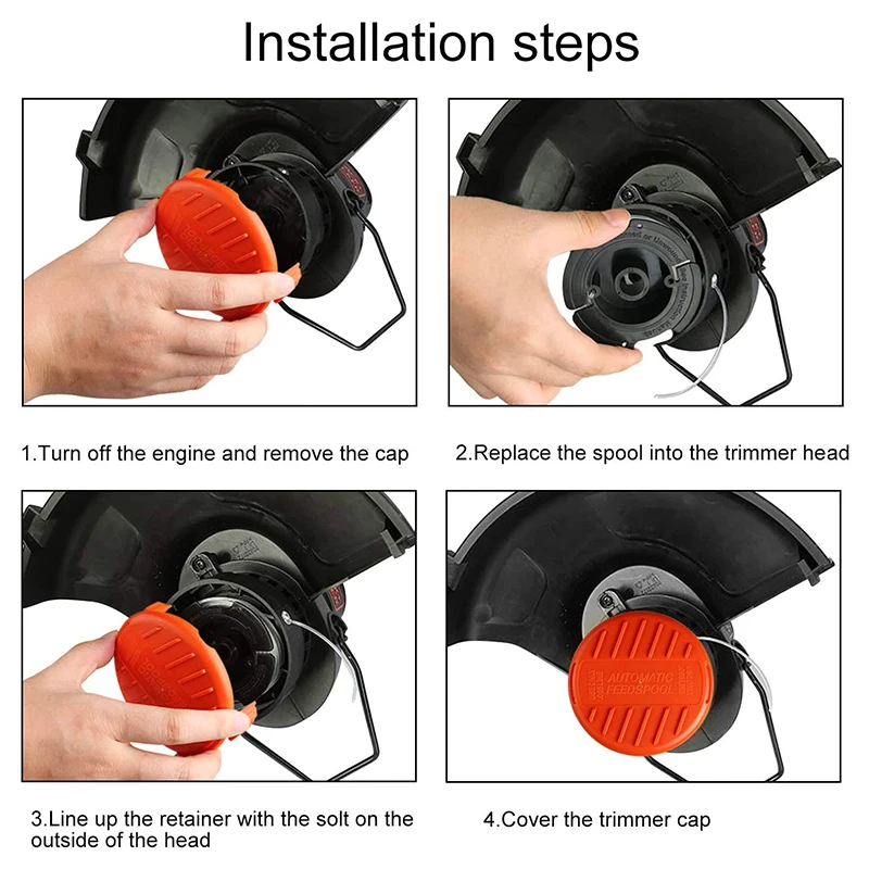 Сменные катушки Black + Decker нейлоновые бейсбольные головки подсекающие лески тросы