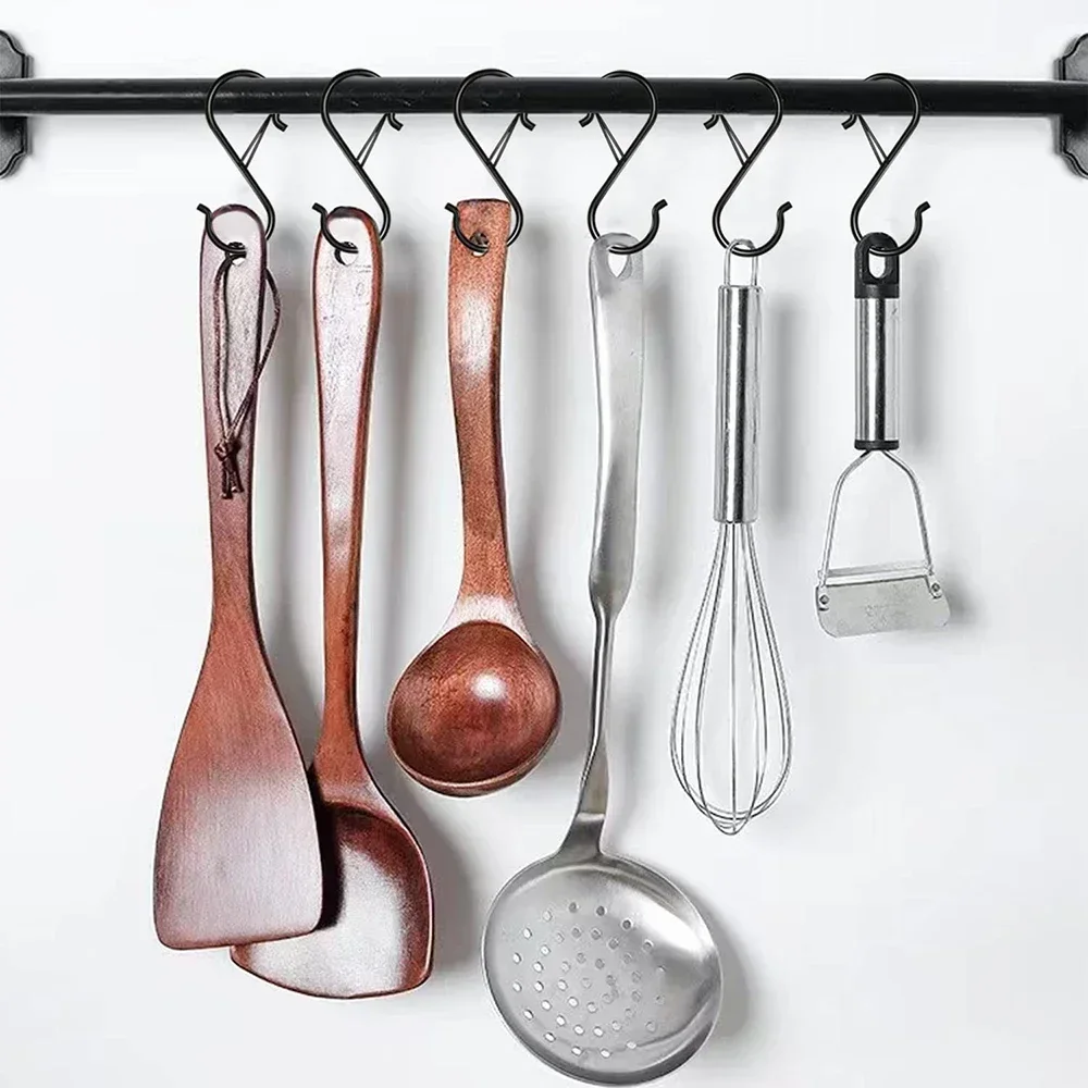 Металлический S-образный крючок садовая подвесная застежка кухонная вешалка для