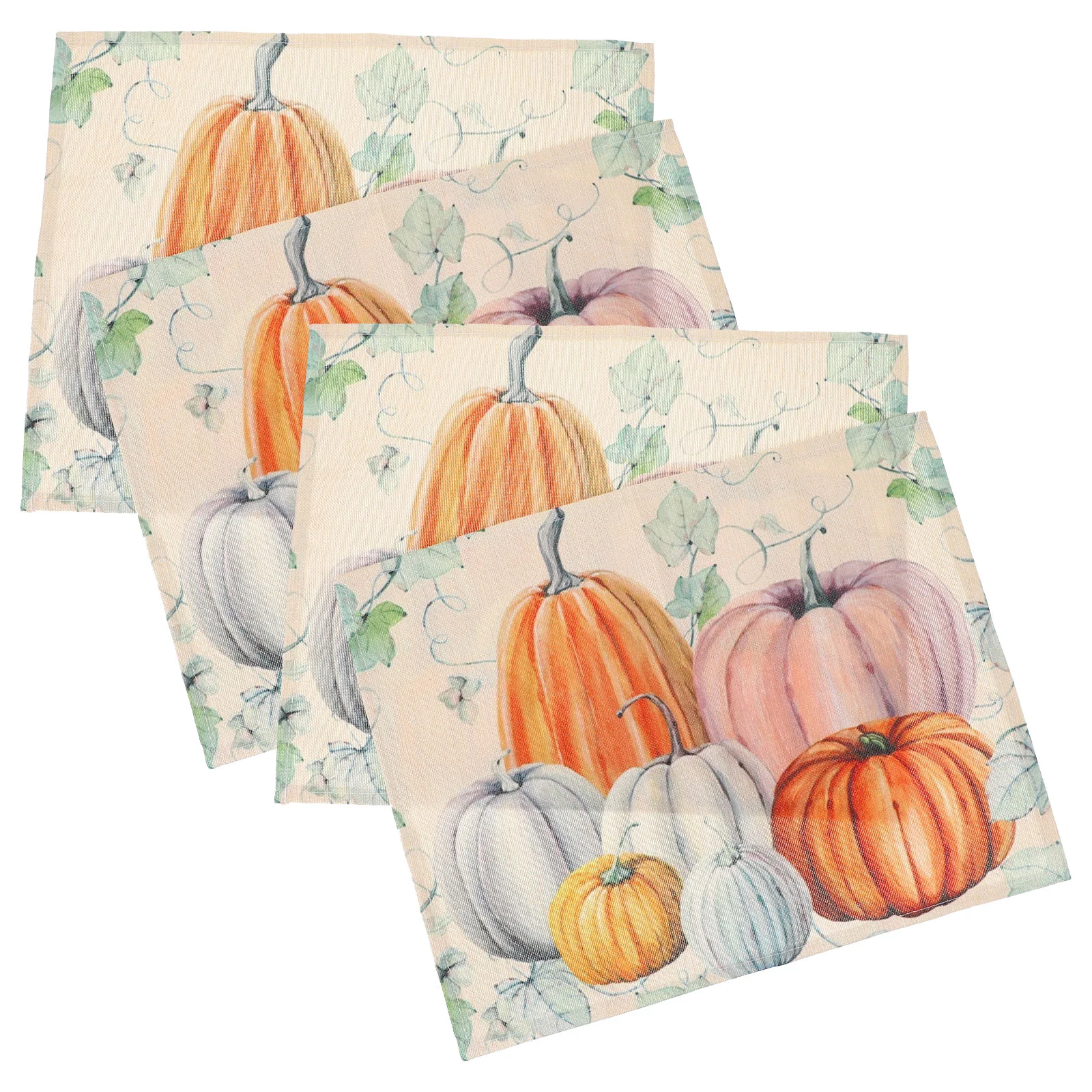 

Placemats Table Mats Autumn Decorations Pumpkin Thanksgiving Dining Tablecloth Jack Placemat Fallmat Lantern Place