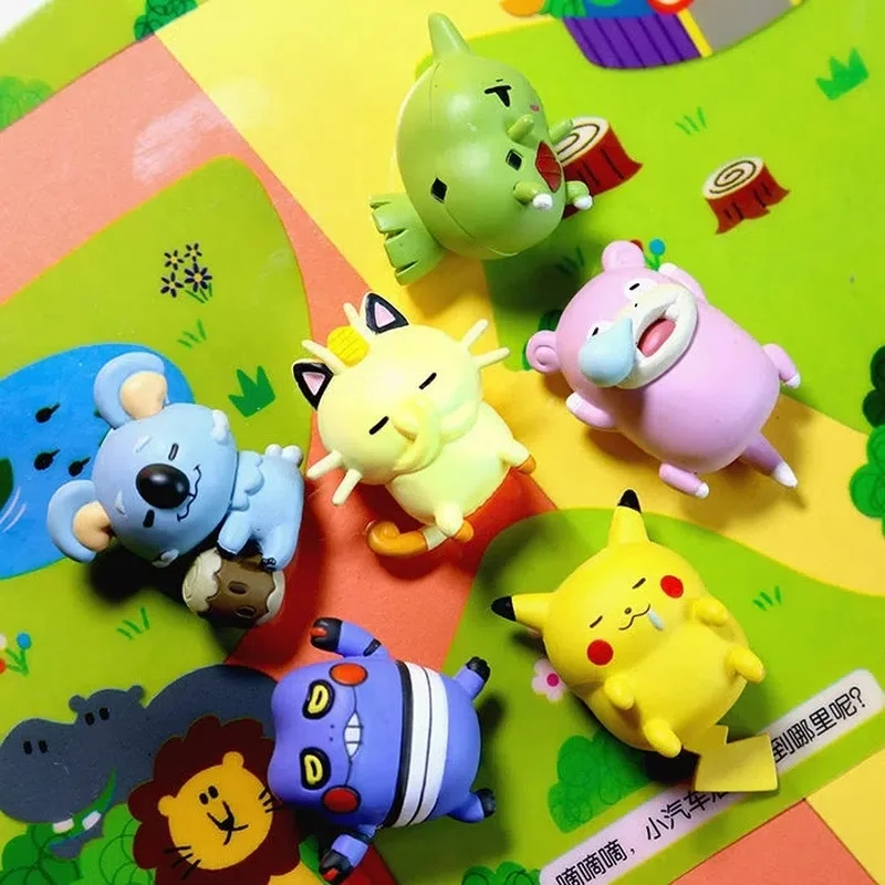 

Покемон Пикачу Meowth Larvitar Croagunk Спящая кукла карманный монстр Покемон игрушки модель экшн-фигурки для детей игрушки Рождественский подарок