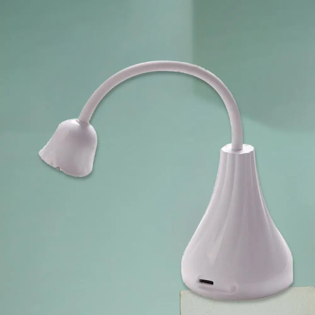 

Nail Lamp Quick Drying Rotating 6 Light Beads Lotus Mini Nail Lamp Dryer Machine for Female