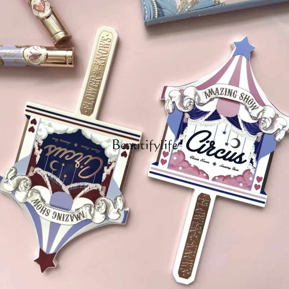 Цветочное знакомство цветочный Бог архистическое круглое зеркало для макияжа