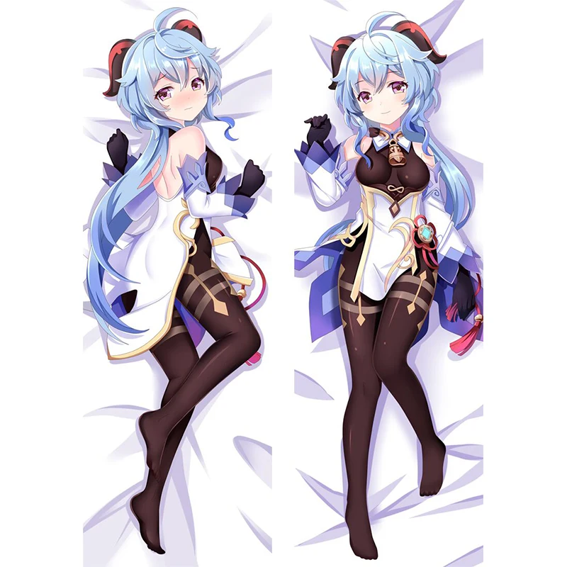 

New Pattern Genshin Impact Ganyu Dakimakura Cover Doublesided Anime Body Pillowcase Otaku Hugging Fullbody Bedding Pillow