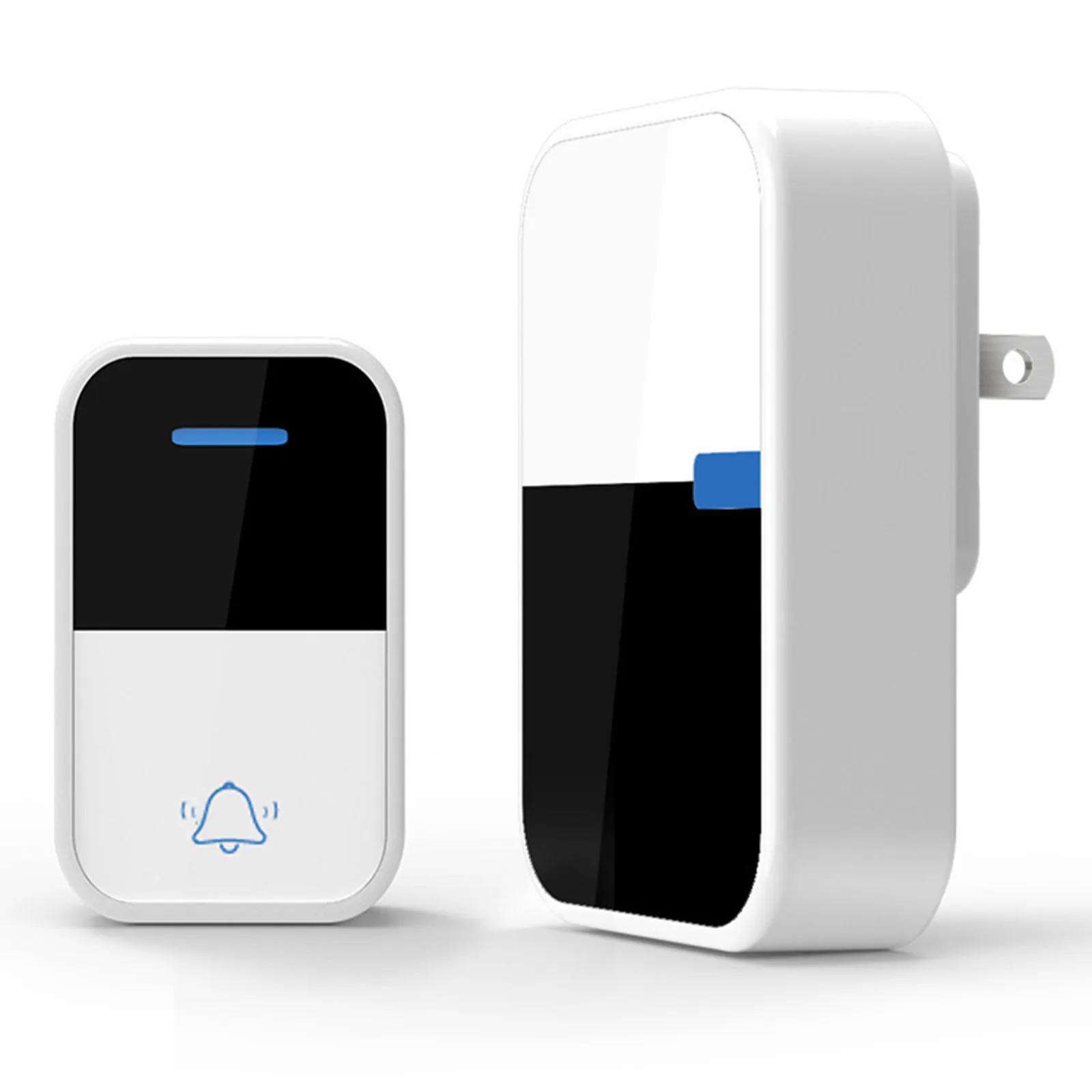 

Easy Installation Doorbell Receiver Weatherproof No Battery Required Outdoors Self-powered 38 Different Melodies