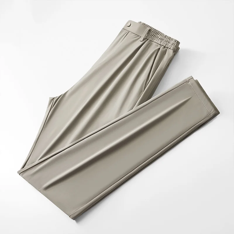 

Cool Super Cool Casual Pants Men's Summer Thin Suit Pants Full Elastic Force Men's Pants Straight Slim Fit Draping Long Pants