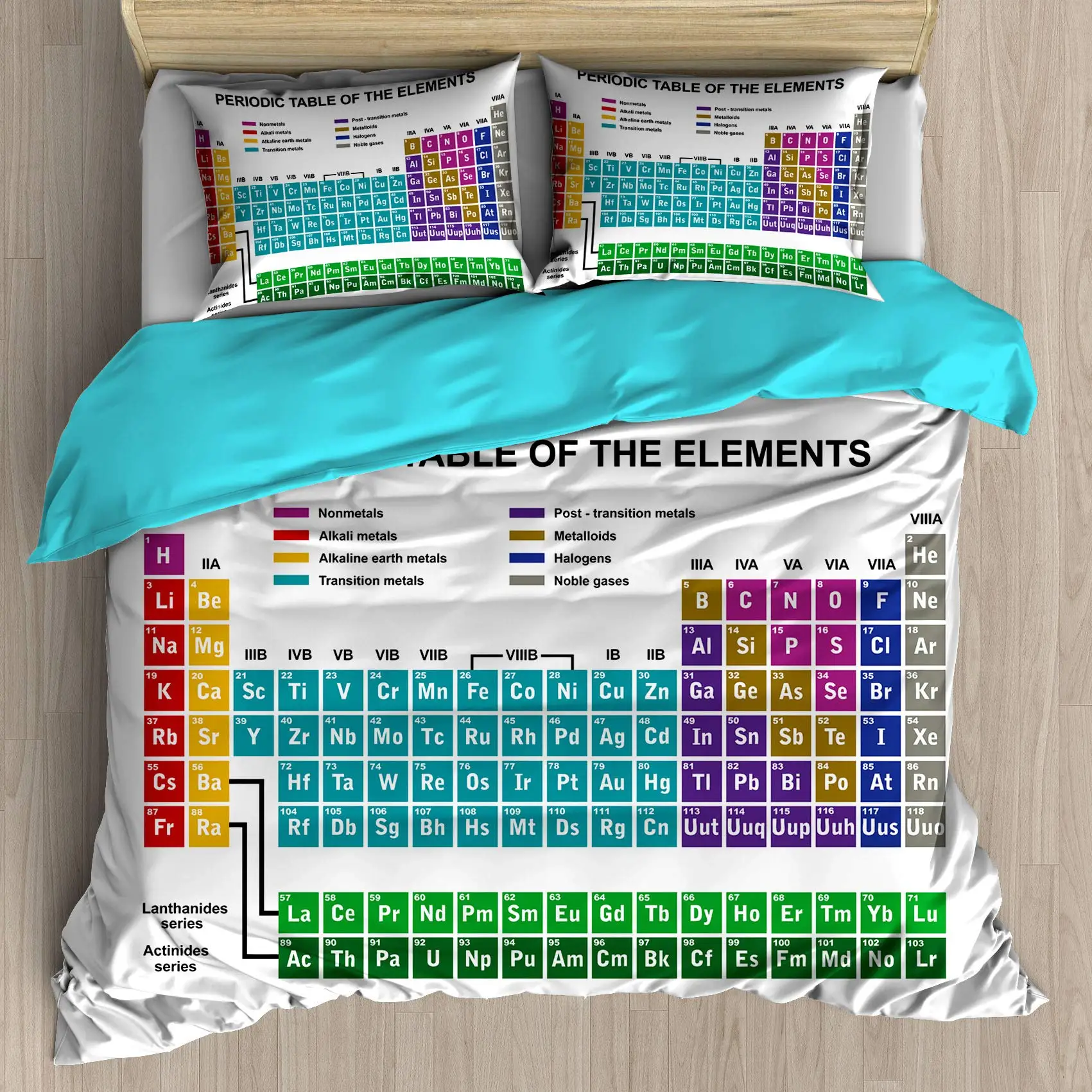 Educational Science Chemistry Bedding Set For Students Teach