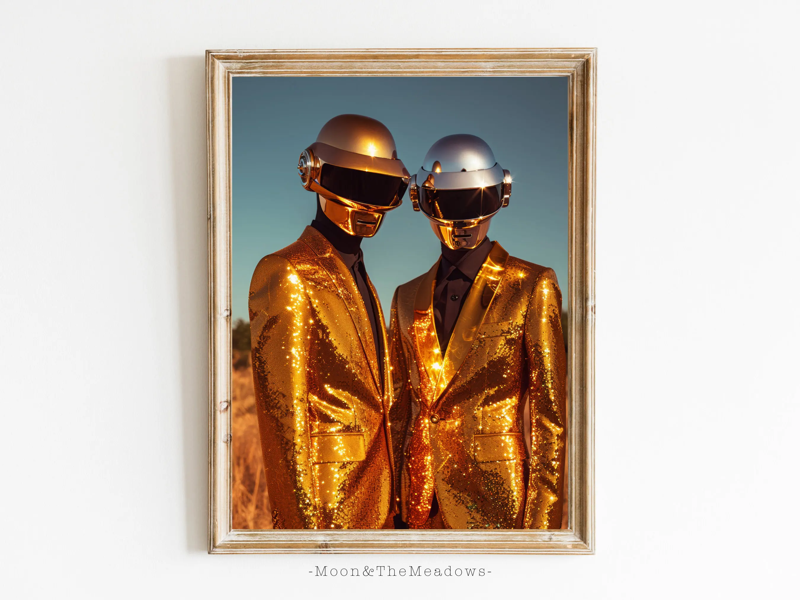 Daft панк музыка черный клуб бар поп живой альбом художественный постер печать