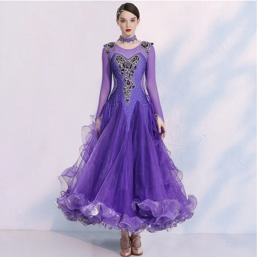 Женское платье с круглым вырезом вечернее на молнии для бальных танцев