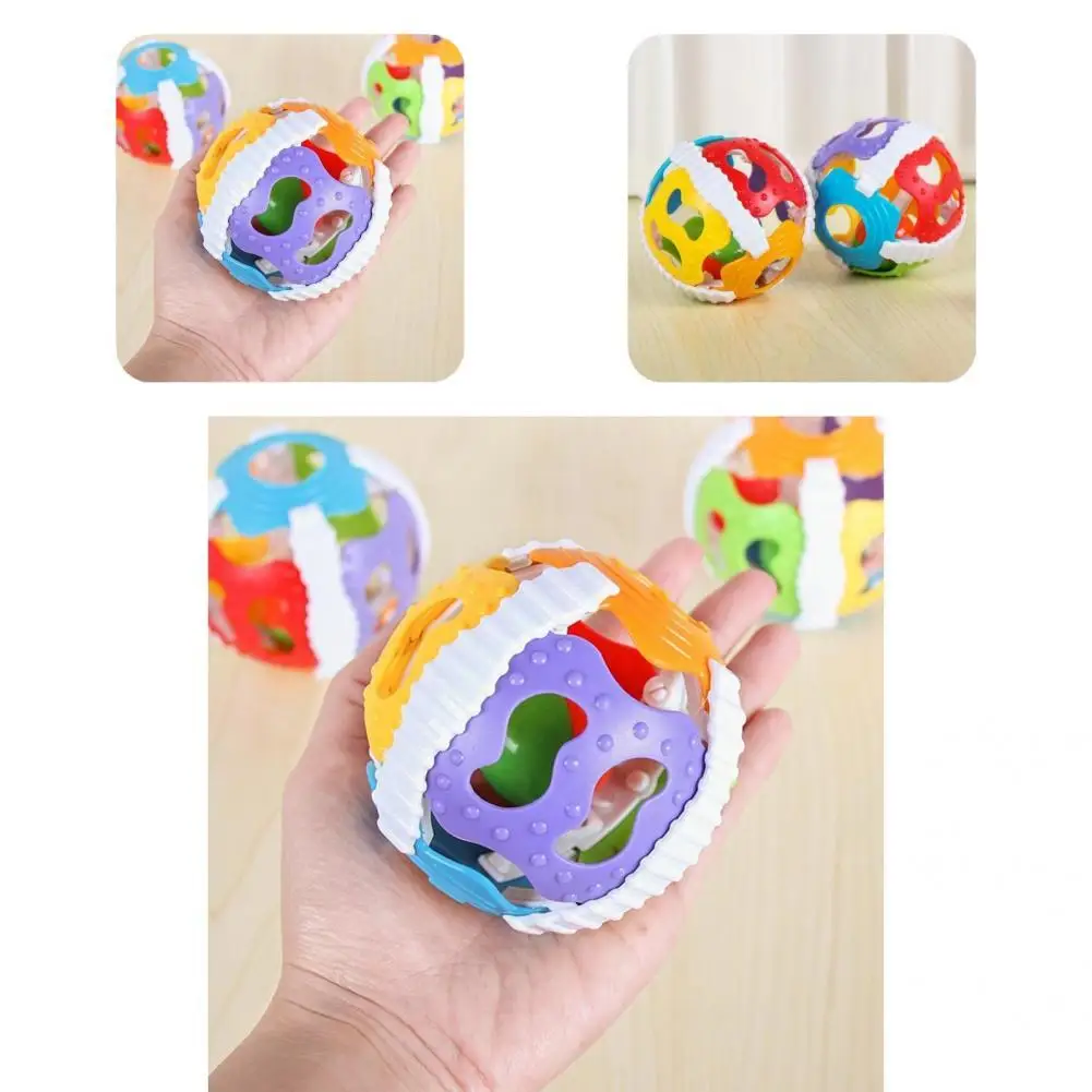 

Eco-friendly Eye-catching Baby Rattle Teething Toys Silicone Baby Sound Toy Smooth Edges Baby Supplies