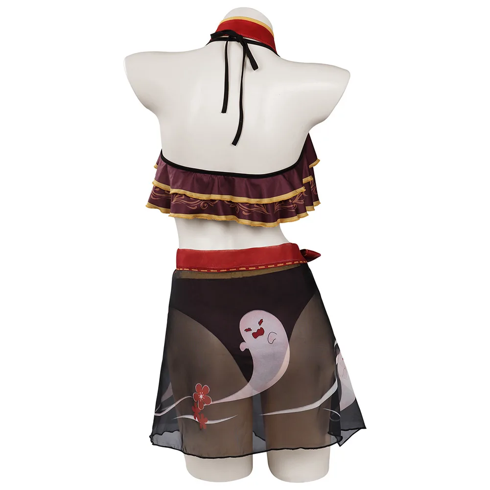 Genshin Impact HUTAO Cosplay Costume Swimsuit Outfits Halloween Carnival Suit |
