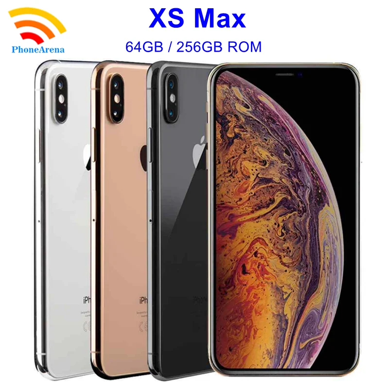 Оригинальный iPhone XS Max 64 Гб 256 ПЗУ сотовые телефоны Заводская разблокировка 6 5 &#x273174