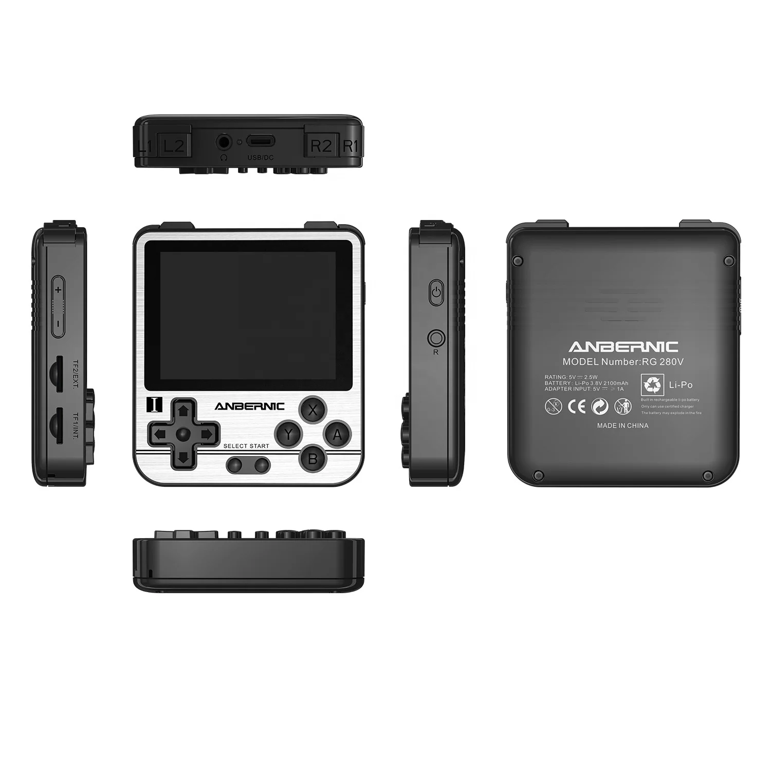 Карманная Ретро консоль для игр RG280V с поддержкой видео и электронной книги экран