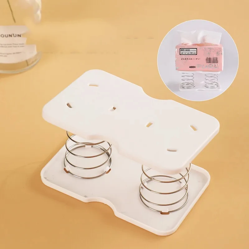 

Lifting Tissue Box Spring Support A Draw To The Bottom Spring Paper Box Bottom Support Storage Box Spring Sheet Lifting Elastic