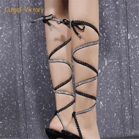 2022 summer white black women sandals fashion cross tied high heels shoes sexy lace up party pumps shoes woman