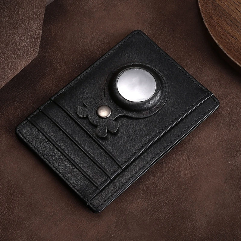 

Women's Slim Wallet Compatible with AirTag Short Wallets Credit Card Holder Case