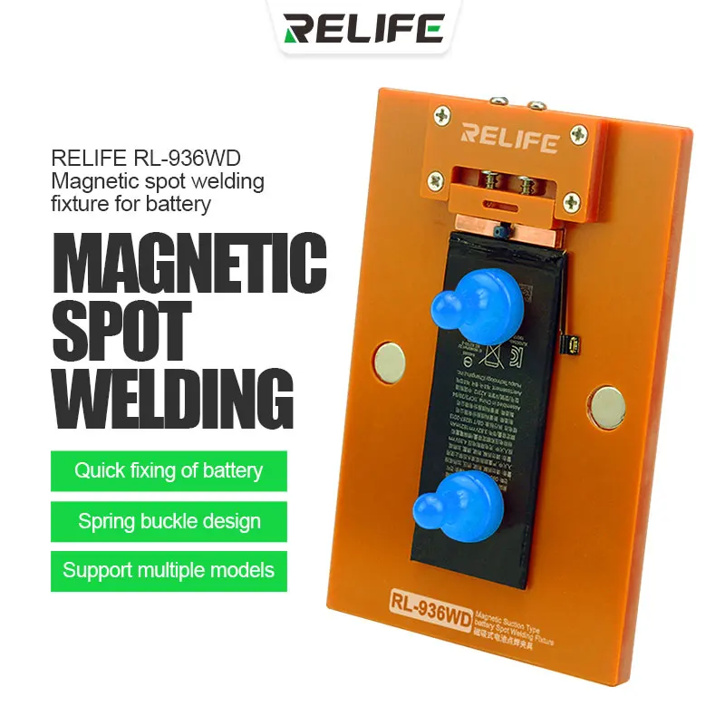 RELIFE RL-936WD Precision positioning Magnetic Spot Welding Fixture for Battery For iPhone Xiaomi HUAWEI Battery Repair Tools
