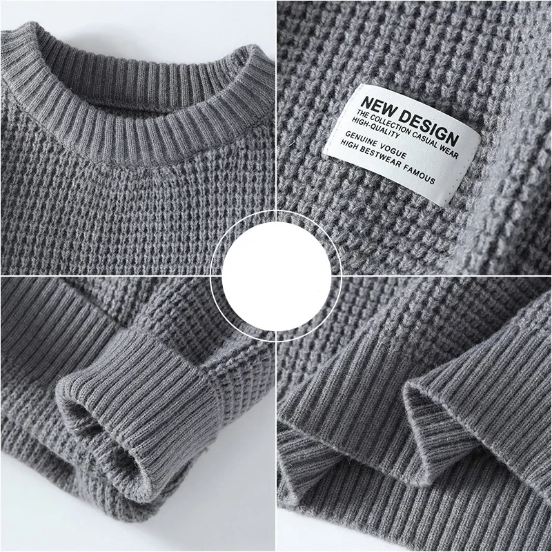 Однотонный мужской свитер