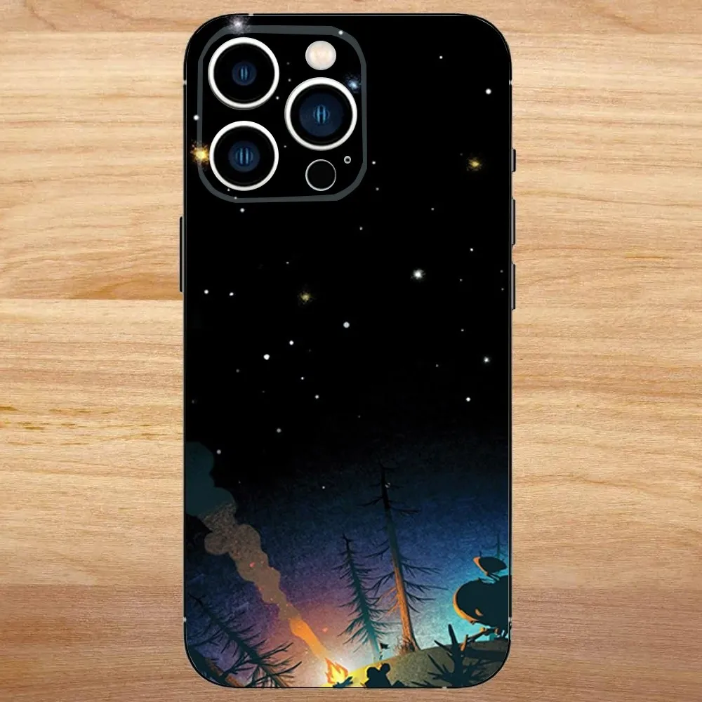 Фото Чехол для телефона Outer Wilds Game для iPhone 16,15,14,13,12,11, Mini, Pro, SE, MAX, белый матовый противоударный чехол №2