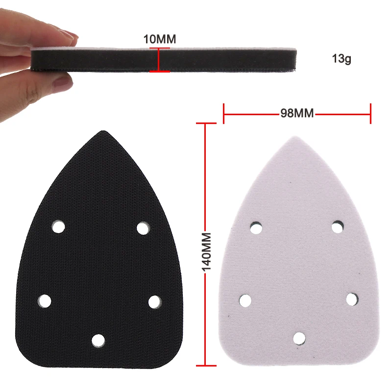 2 шт. треугольная и фигурная интерфейсная накладка с крючком и петлей, детали электроинструмента для полировки, шлифовки, шлифовки