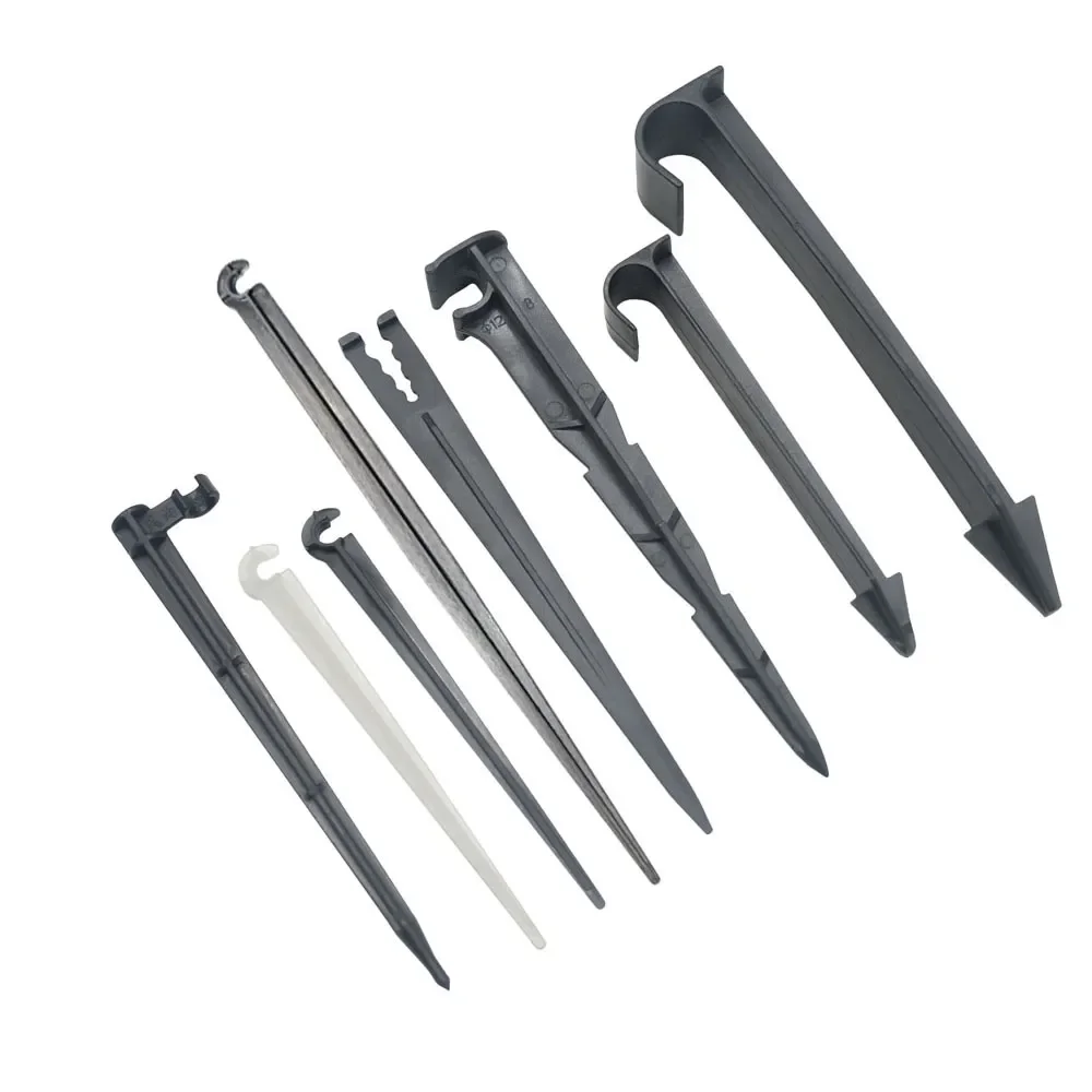 

2023NEW 1/8 1/4 3/8 1/2 3/4 Inch Garden Hose Holder 16mm 20mm Pe Tube holder Nozzle Support For 3/5 4/7 8/11 Hose 10pcs