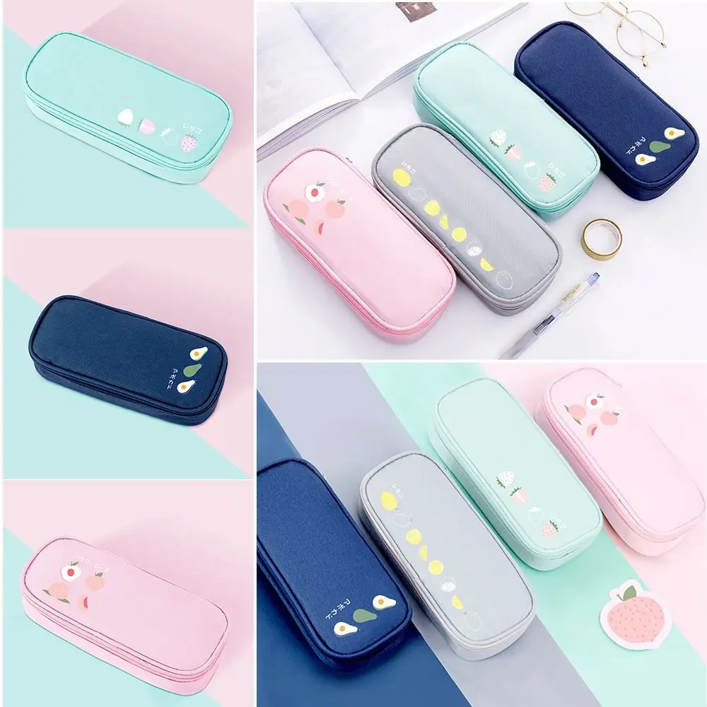 

New Creative Student Supplies Large Capacity Pencil Case Stationery Box Pen Pouch Storage Bag