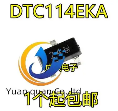 

50pcs original new DTC114EKA 0.1A/50V silk screen 24 SOT-23 digital transistor