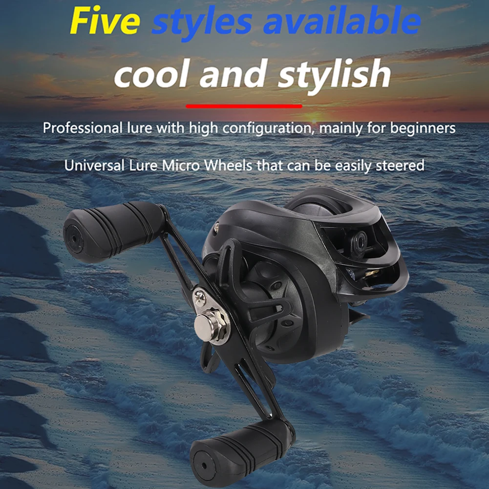 

Fishing Reel 7.2/1 Gear Ratio Baitcasting Fishing Wheel Max Drag 10kg Saltwater Freshwater for Beginners Fishing Accessory