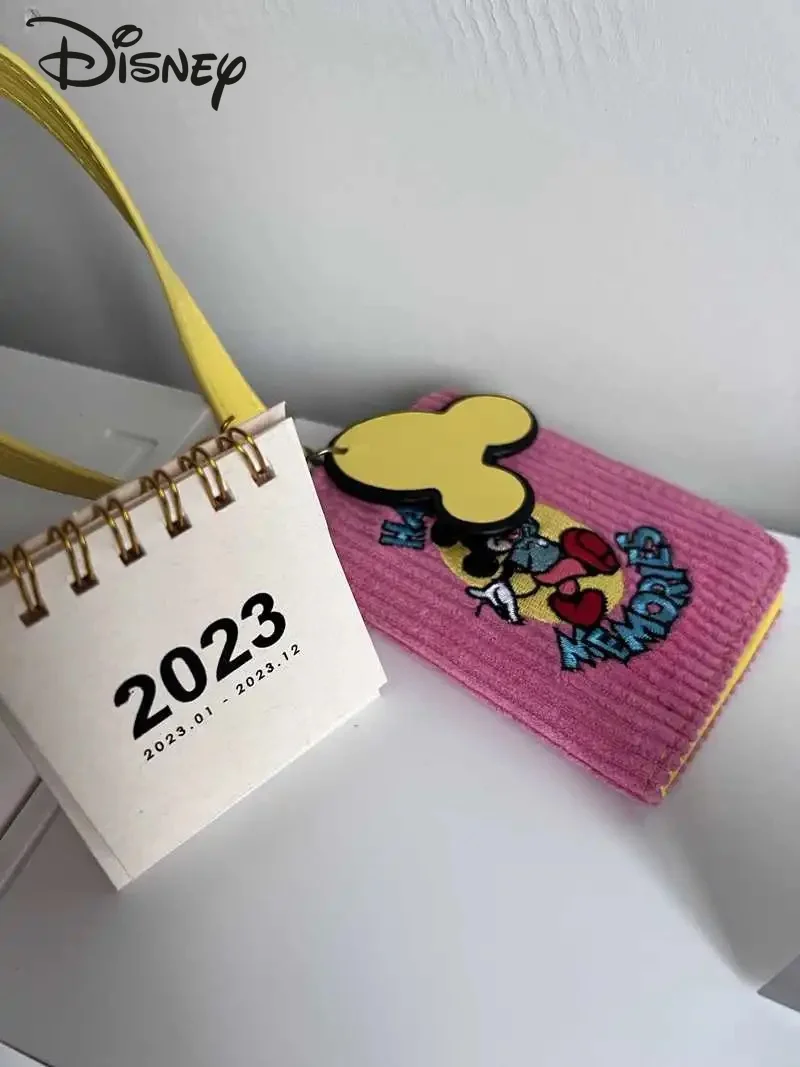Disney's New Cartoon Card Bag Fashionable and High Quality Multi Slot Card Bag Popular Retro Lantern Core Bank Card Storage Bag