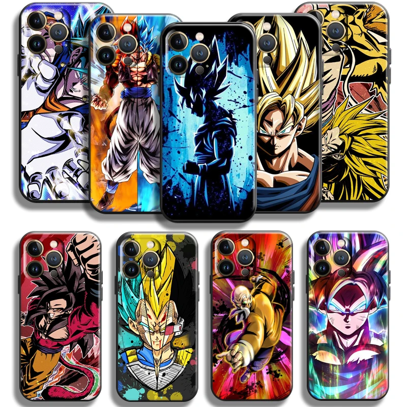 

Japan Anime Dragon Ball Goku For Apple iPhone 13 12 11 Pro Max Mini X XR XS Max SE 5 5s 6 6S 7 8 Plus Phone Case Coque