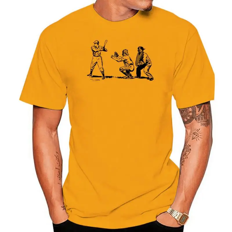 

New 2022 Men Summer style 100% cotton Baseball Players Inspiring Art White Shirt Mens Unisex White Design Tee Shirt