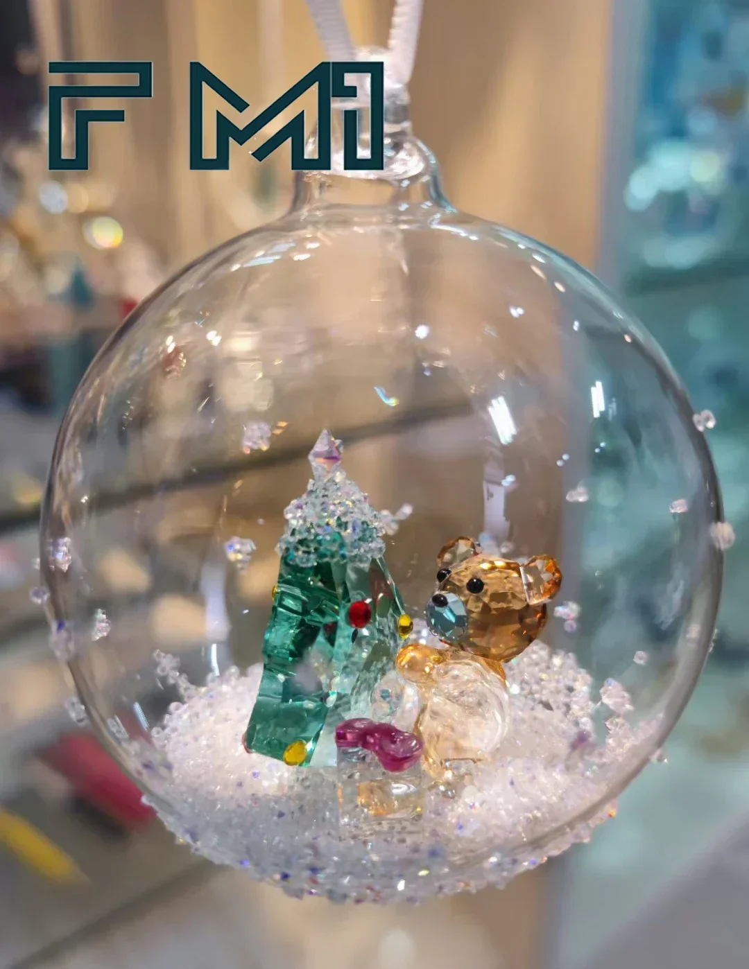 

Коллекция Fahmi 2023: Элегантная подвеска со сверкающими кристаллами, семейный шар, рождественский подарок, бесплатная доставка!