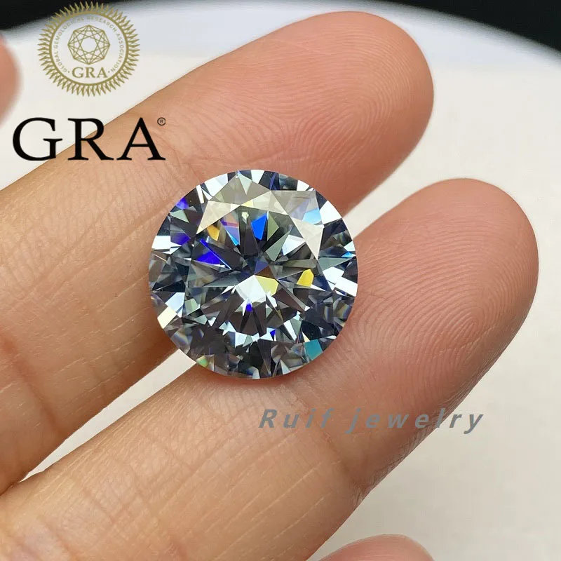 

Ruif оригинальный синий цвет камень Муассанит VVS1 GRA Lab Grwon Moissanite для изготовления ювелирных изделий