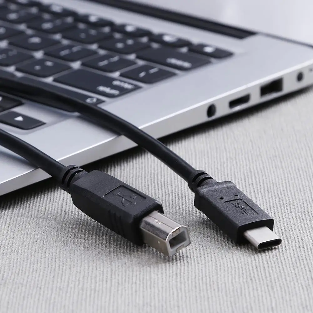 

Durable Scanner Cord Wear-resistant USB 3.1 Type C to USB 2.0 B Male Cable Data Connector Wire for Printer Hard Disk