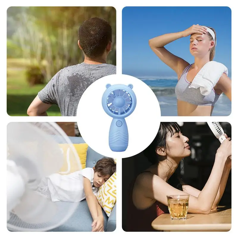 Мини-вентилятор портативный персональный с USB-зарядкой и регулируемой скоростью