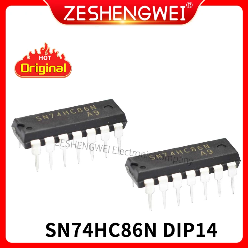 

5PCS 74HC86N SN74HC86N 74HC86 SN74HC86 DIP-14 Logic Gates QUAD 2-INPUT EXCLUSIVE-OR GATE new original