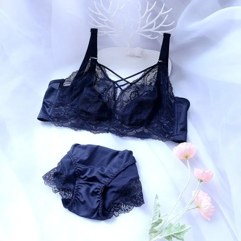 Женский кружевной комплект нижнего белья Ультратонкий с бюстгальтером на