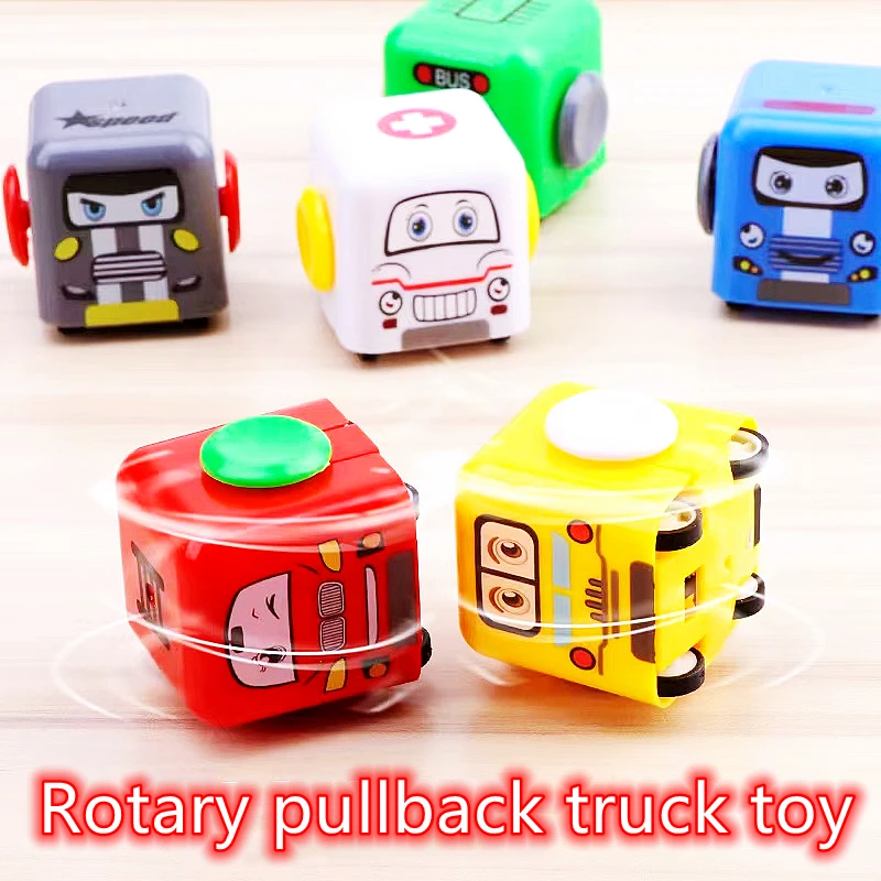 

6Pcs Mini Rotatable Pull Back Cartoon Car Kids Party Favors Birthday Party Small Gift Giveaway Pinata Fillers Classroom Prizes
